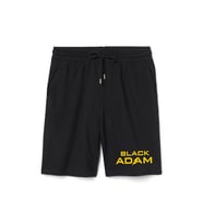 Black Adam Letter Logo Erkek Siyah Şort
