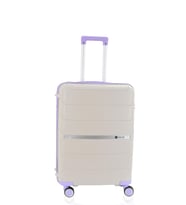 Mçs Polipropilen Valiz V366 65 CM (Beyaz-Lila)
