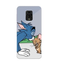 Xiaomi Redmi Note 9S - Redmi Note 9 PRO Uyumlu Tom ve Jerry Tasarımlı Şeffaf Telefon Kılıfı