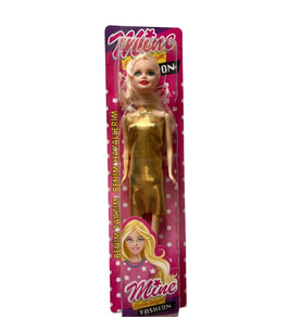 Barbie Altın Model Bebek 30 Cm Uzunluğunda