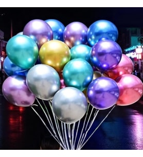 432 ADET RENKLİ KROM BALON AYNALI BALON PARLAK METALİK BALON KROM RENKLİ BALON VIP SÜSLEME BALONU