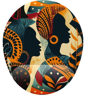 Afrikalı Kadınlar Bilek Destekli Mouse Pad