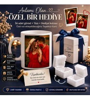 Kişiye Özel Kupa İki Görselli Yazı/İsimli Hediye Kutusunda