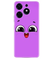 Tecno Spark 10 Pro Kılıf Silikon Desen Özel Seri Purple Sweety 1717