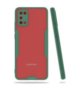 Samsung Galaxy A02s Kılıf Platin Silikon - Yeşil