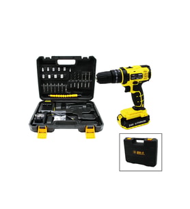 Şarjlı Matkap Seti Çantalı 24W 1350 RPM Sarı