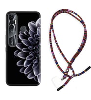 Tecno Spark 6 6 Go 8C 8 Pro 7 7 Pro Kılıf Boyun Asklı Rasta Silikon Çiçekler 1639