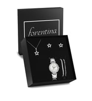Forentina Yıldız Kolye Küpe Bileklik Saat - Hediye Seti PS2717