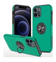Apple İphone 12 Pro Kılıf Elit Yüzüklü Kapak - Yeşil