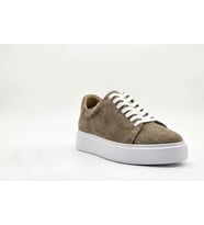 Growish GD0108 Hakiki Süet Deri Yüksek EVA Taban Uzun Süre Ayakta Kalmaya Uygun Kum Beji Spor Klasik Sneaker Ayakkabı