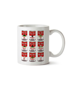 Star Wars Campbells Soup Collection Andy Warhol iki Tarafı Baskılı Kupa Bardak