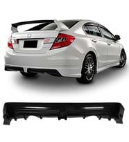 Honda Civic FB7 Mugen RR Arka Ek Plastik Siyah Difüzör 2012-2016 Arka-bodykit-ek-karlık