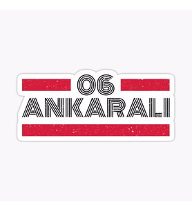 06 Ankaralı Plaka Araba Sticker Yapıştırması