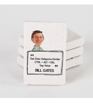 Bill Gates Esprili Taş Buzdolabı Magneti