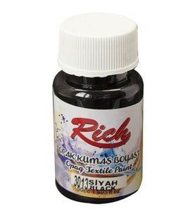 Rich Opak Kumaş Boyası 50 cc. 3013 SİYAH 