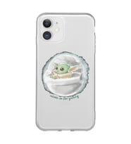 Iphone 11 Uyumlu Yoda Tasarımlı Şeffaf Telefon Kılıfı