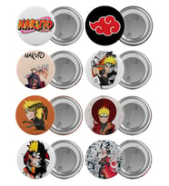 Naruto Çanta Rozeti Seti 8 Adet En Büyük Boy 5.8cm İğneli Broş