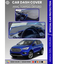 FORD KUGA (2015-2019) Torpido Örtüsü Ön Göğüs Torpido Koruma Tam Uyum Kaymaz Kolay Montaj