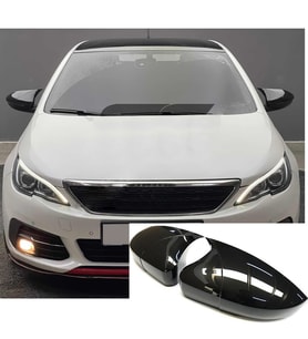 Peugeot 308 Batman Yarasa Ayna Kapağı Piona Black ABS 2014 - 2021