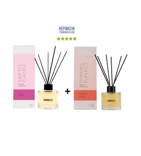 İpeksi Soft Place + Karpuz Mango Dynamic Place Dekoratif Ortam Kokusu 120 ml - Bambu Çubuklu (Standart)