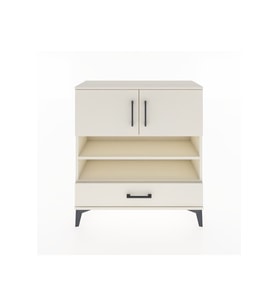 Arges Şifonyer 4 Raflı Tek Çekmeceli 2 Kapaklı 88x30x96 Aytaşı-Aytaşı