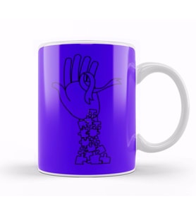 CROHN'S & COLITIS AWARENESS Warrior Unbreakable Kupa Bardak Porselen