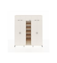 Hyperion Dolap 12 Raflı 9 Kapaklı 2 Askılı 220x44x243 Aytaşı-Aytaşı/Çam