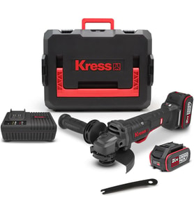 Kress Kuh04.1 20Volt 5.0Ah. Li-Ion Çift Akülü 125Mm Kömürsüz Profesyonel Devir Ayarlı Alttan Tetikli
