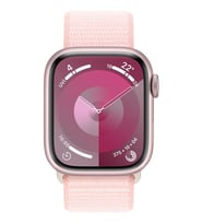 Apple Watch Series 9 GPS + Cellular 41mm Pembe Alüminyum Kasa ve Uçuk Pembe Spor Loop Kordon Akıllı Saat (Apple Türkiye Garantili)