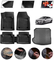 Renault Megane 4 Sedan Sağ Cepli2016-2025 Uyumlu Paspas Araca Özel Bagaj Havuzu MBS Siyah