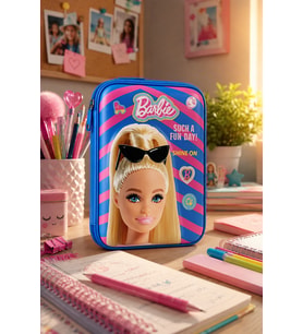 Barbie Kalem Çantası 3325 Kalem Kutusu Okul Kalemliği Kırtasiye Malzemeleri İçin Çanta
