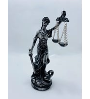 Adaletin Simgesi Adalet Kadın Terazisi Themis Adalet Heykel 19 cm