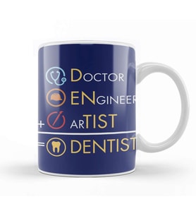 Doctor Engineer Artist Dentist 035 Kupa Bardak Porselen