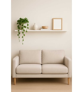 120 Cm Mat Beyaz Mdf Gizli Montaj Ahşap Duvar Rafı Uçan Raf Kitaplık