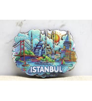 Ahşap İstanbul Temalı Magnet Alk4361