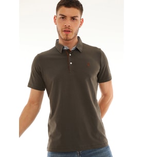 T8582 DEWBERRY ERKEK T-SHIRT-HAKİ