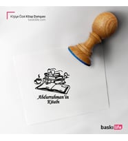 Kişiye Özel Kitap Damgası Kitap Mührü Kaşe Kitap Mühür Özel Damga 304