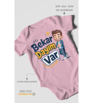 Bekar Dayım Var! Kısa Kollu Bebek Body %100 Pamuk