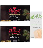 Platonik Black Sert Ciltler için Kalıp Sir Ağda 400 G x 2 + Spatula 10'lu