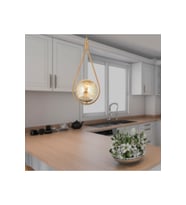 Eskitme Bal Camlı Modern Sarkıt Avize, Mutfak ve Salon Dekorasyonu