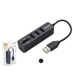 Usb Hub Kart Okuyucu 5 Port 480 Mbps Siyah HDX7009