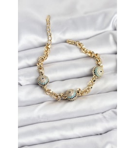 Xuping VIP Nazarlı Gold Renk Bileklik - TJ-BB8079