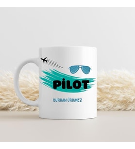 Pilotlara Özel Tasarımlı Kupa Bardak