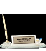 ODAK KUPA - Ahşap ve Cam Masa İsimlikleri - YZ-023 A - 10 cm