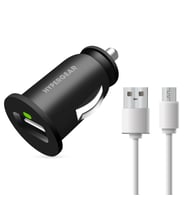 Hypergear 2.1A 2X Hızlı Araç Şarj Aleti Set Micro Kablo Siyah