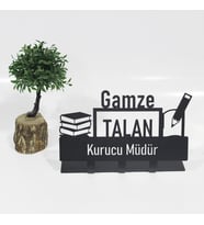 Sosyal Güvenlik Denetmeni Uzmanı Masaüstü İsimlik - Kişiye Özel Metal İsimlik