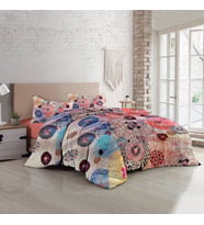 MonoHome Colorful Energy  Luxury Çift Kişilik Pamuk Saten Nevresim Takımı (Çok Renkli)