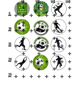 Yenilebilir Şeker Kağıt Futbol Futbolcu Temalı Pasta Süsleme