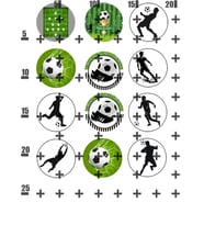 Yenilebilir Şeker Kağıt Futbol Futbolcu Temalı Pasta Süsleme