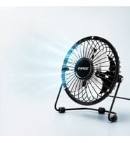 Masaüstü Mini USB Fan - Metal Gövdeli - Ultra Sessiz